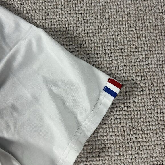 U Suck At Golf Polo Shirt Mens Large White Golf Performance Stretch USAG - Picture 7 of 11